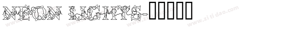 NEON LIGHTS字体转换